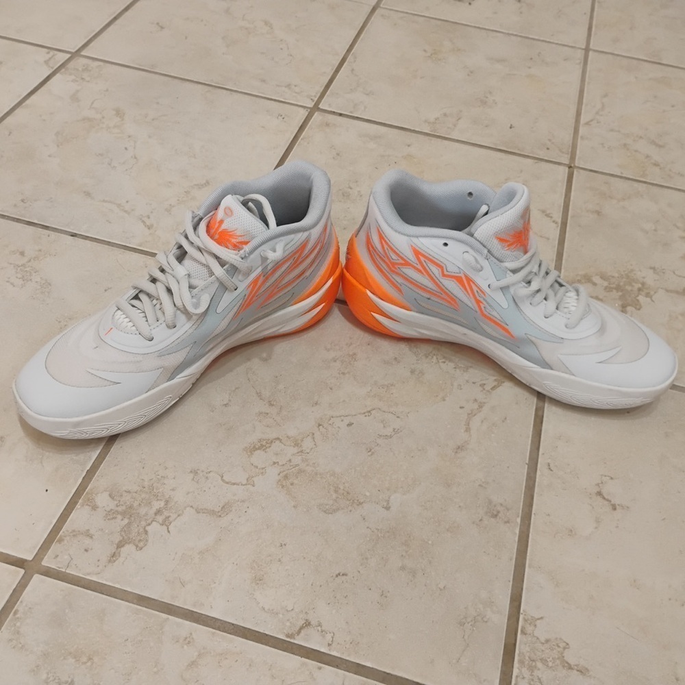 Puma MB.02 Gorange High Top Athletic Shoes Sneakers Flame Fire Size 8 - Picture 7 of 14
